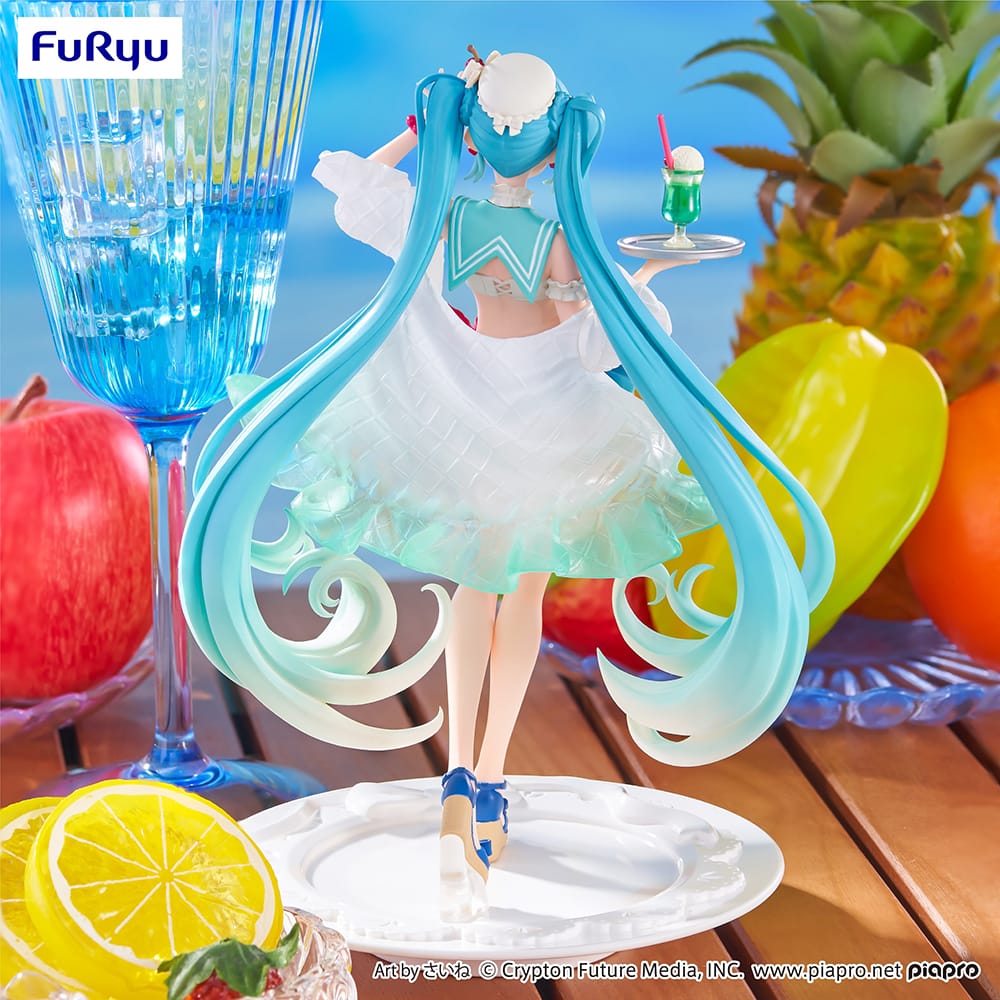 Hatsune Miku Exceed Creative Figure SweetSweets Series Melon Soda Float - FuRyu Corporation - Glacier Hobbies