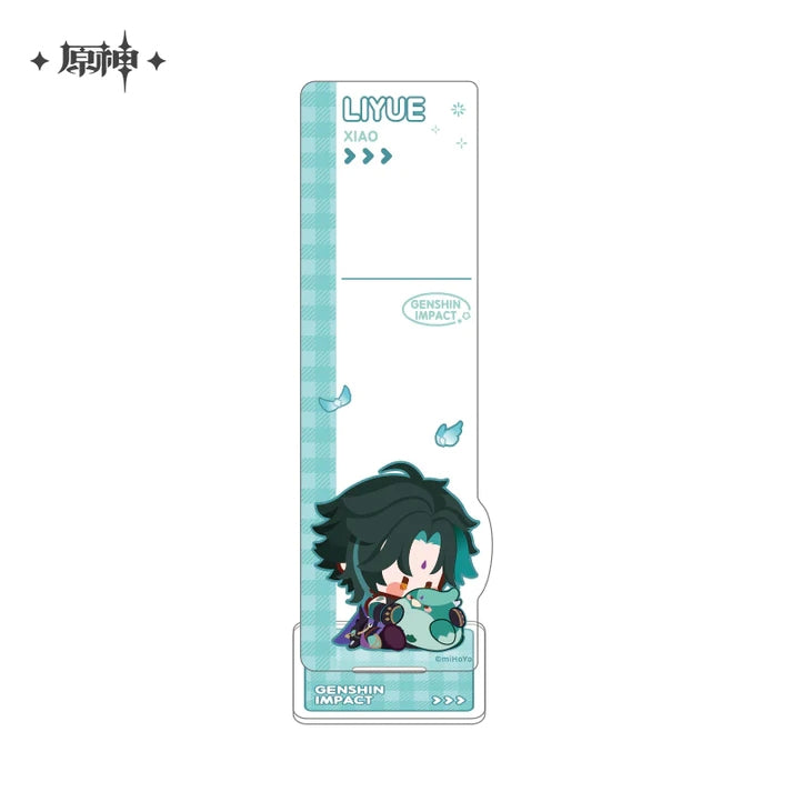 Genshin Impact Acrylic MEMO Stick Notepad Stand