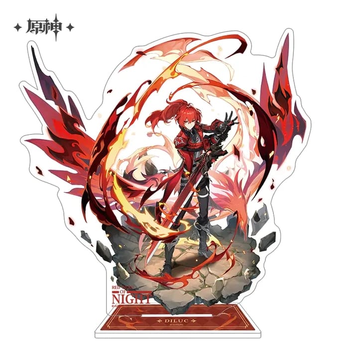 Genshin Impact Character Acrylic Stand Teyvat Style Series