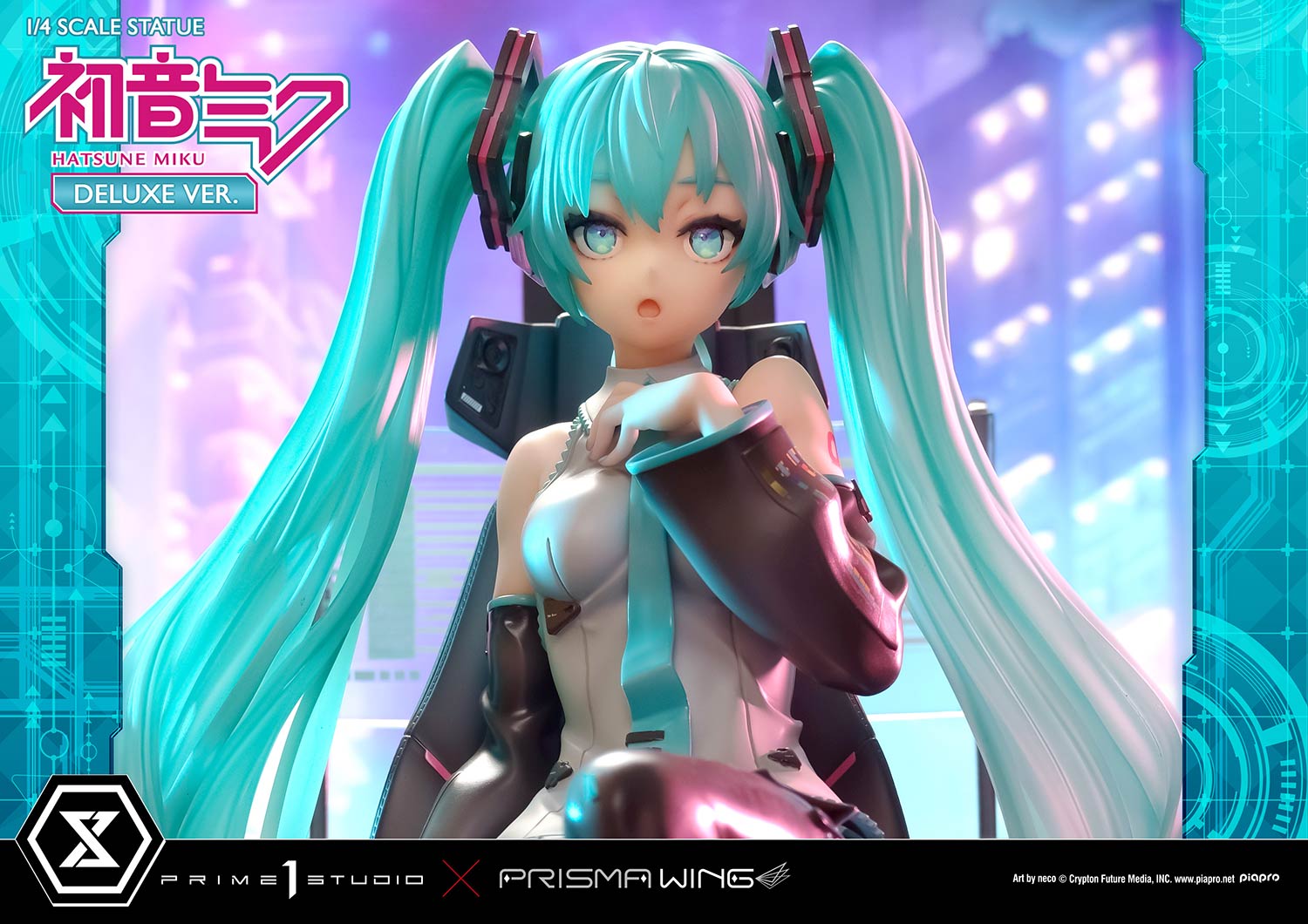 PRISMA WING Hatsune Miku Art by neco DX Edition 1/4 Scale Statue - Glacier Hobbies - Prime 1 Studio