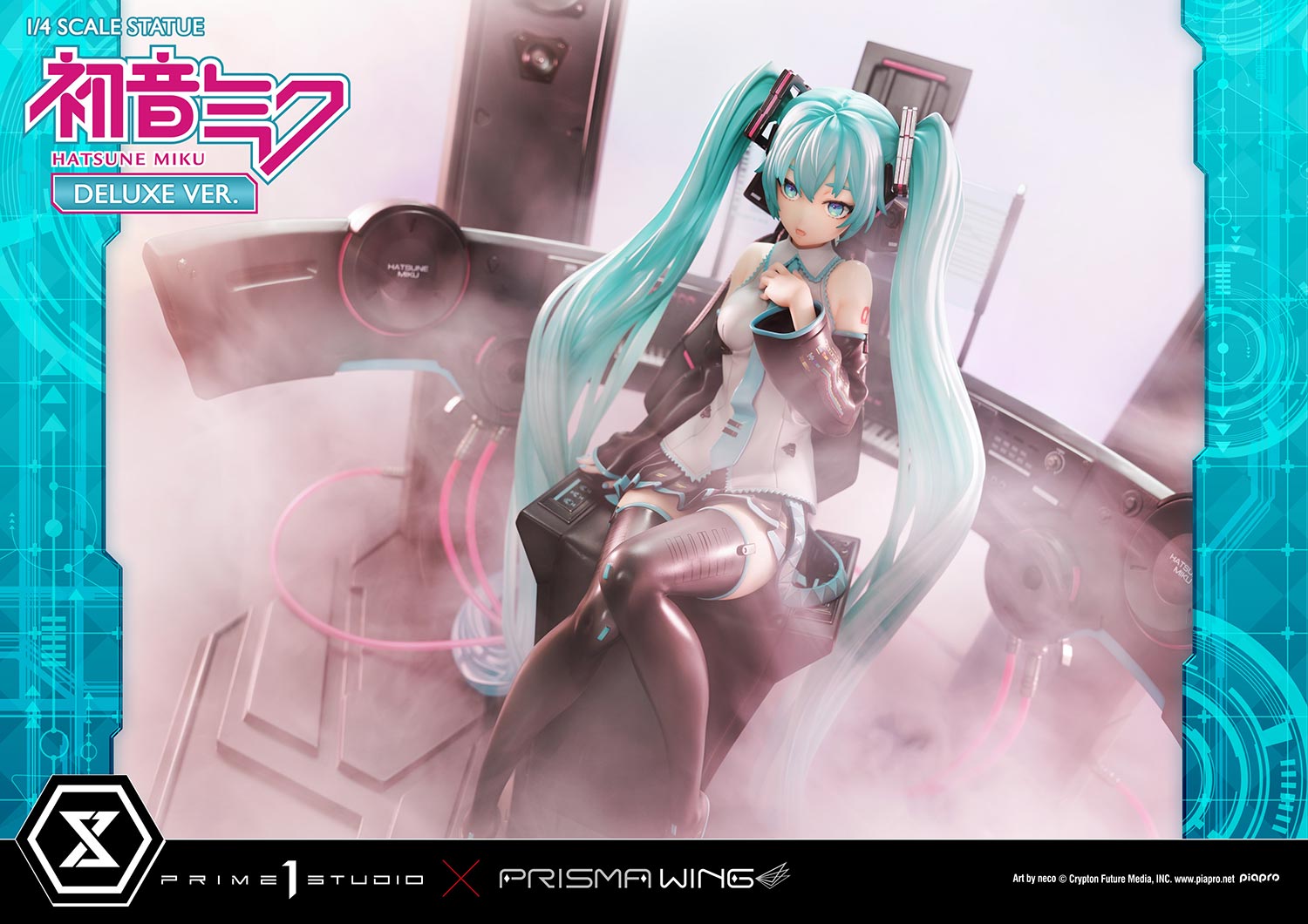 PRISMA WING Hatsune Miku Art by neco DX Edition 1/4 Scale Statue - Glacier Hobbies - Prime 1 Studio