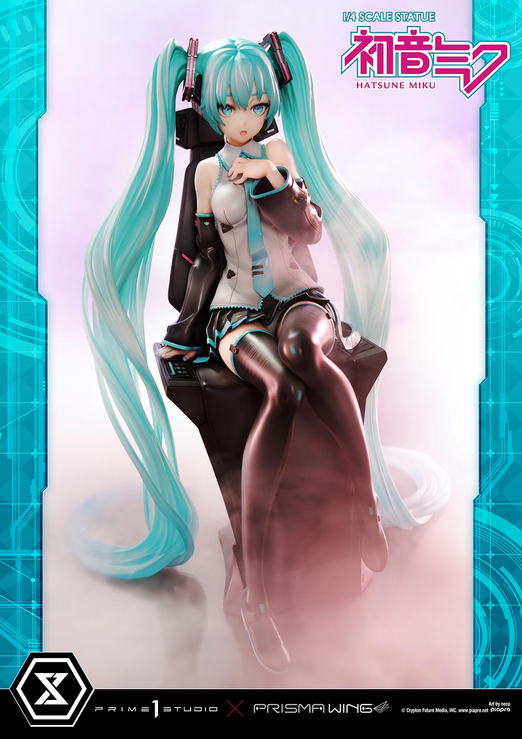 PRISMA WING Hatsune Miku Art by neco DX Edition 1/4 Scale Statue - Glacier Hobbies - Prime 1 Studio