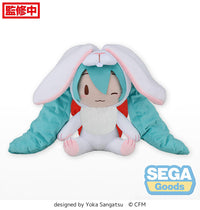 Fuwapetit "Hatsune Miku Rabbit 2023" Plush (LL) - Glacier Hobbies - SEGA