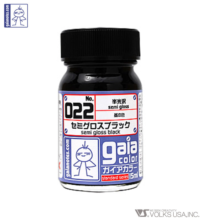 Gaia Base Color 022 Semi-Gloss Black - Glacier Hobbies - Gaia Notes