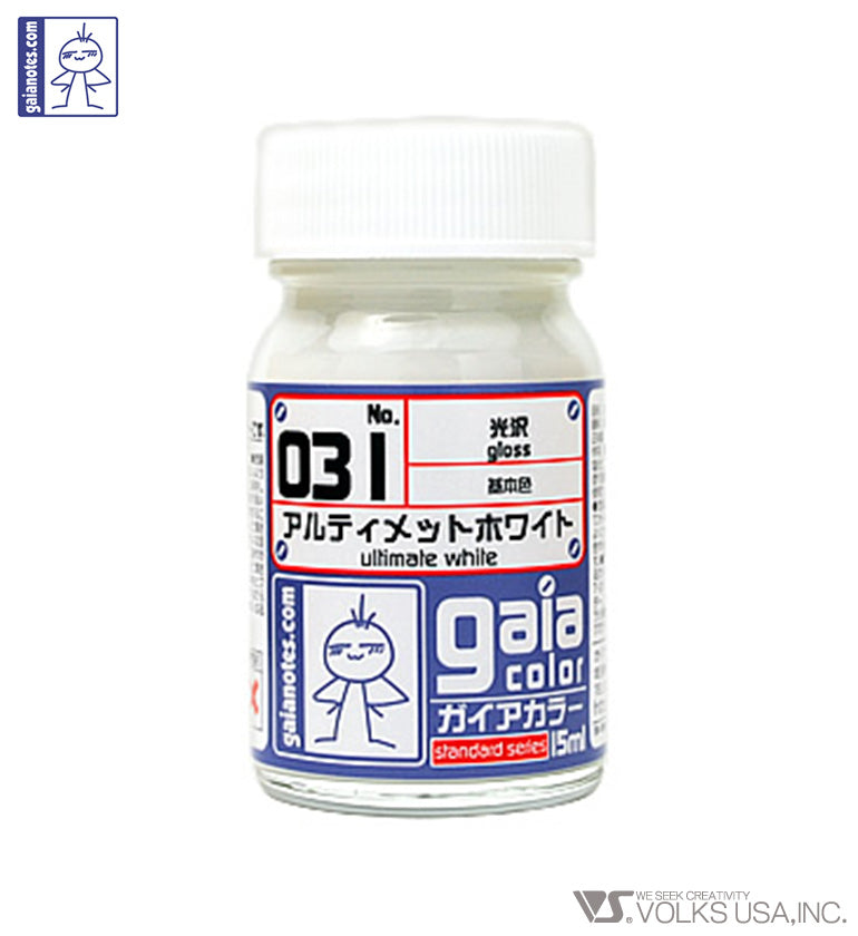 Gaia Base Color 031 Gloss Ultimate White - Glacier Hobbies - Gaia Notes