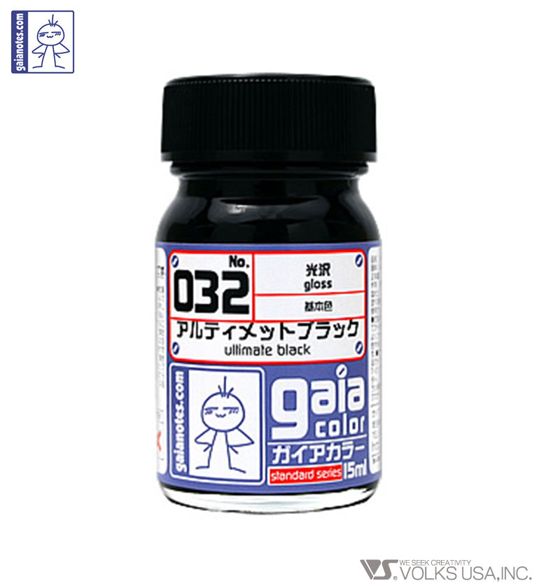 Gaia Base Color 032 Gloss Ultimate Black - Glacier Hobbies - Gaia Notes