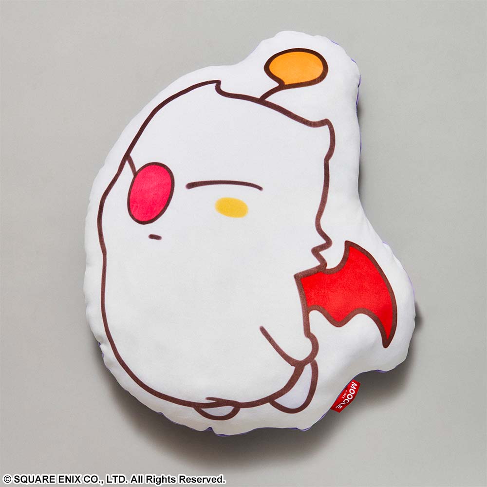 FINAL FANTASY Fluffy Fluffy Die-cut Cushion - MOOGLE - Glacier Hobbies - Square Enix