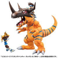 [PREORDER] G.E.M. series Digimon Adventure Greymon & Taichi Yagami (repeat) Non-Scale Figure - Glacier Hobbies - Megahouse