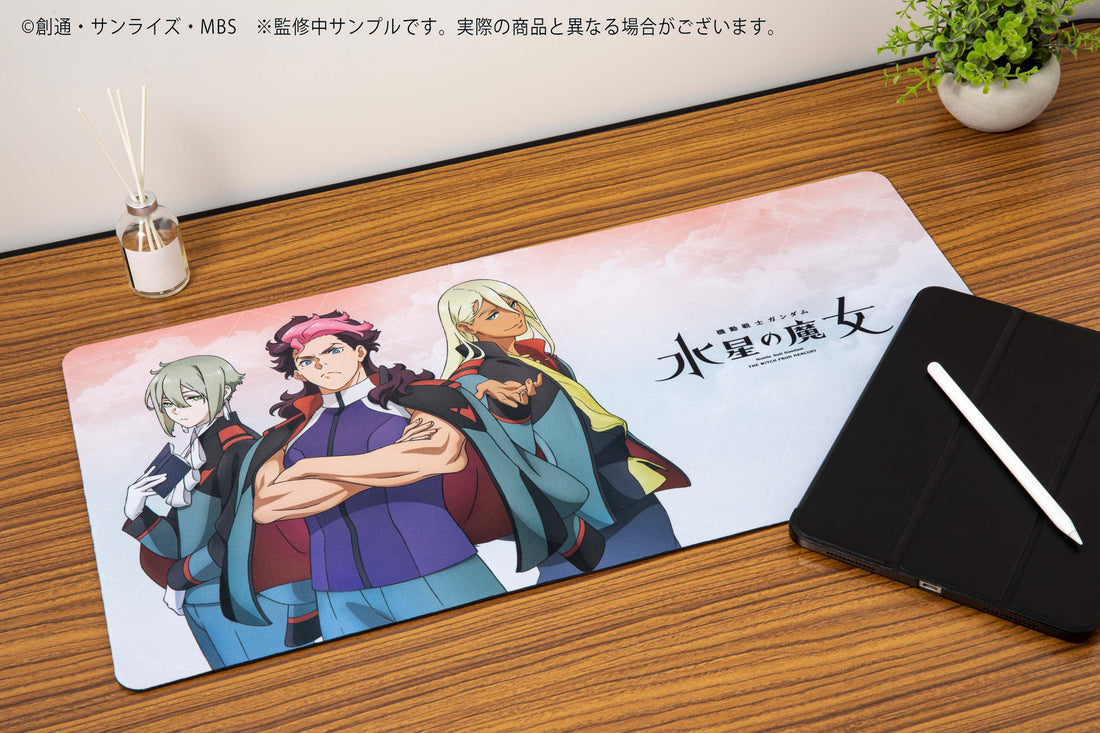 Guel & Elan & Shaddiq "Mobile Suit Gundam: The Witch from Mercury" Desk Mat - KADOKAWA - Glacier Hobbies