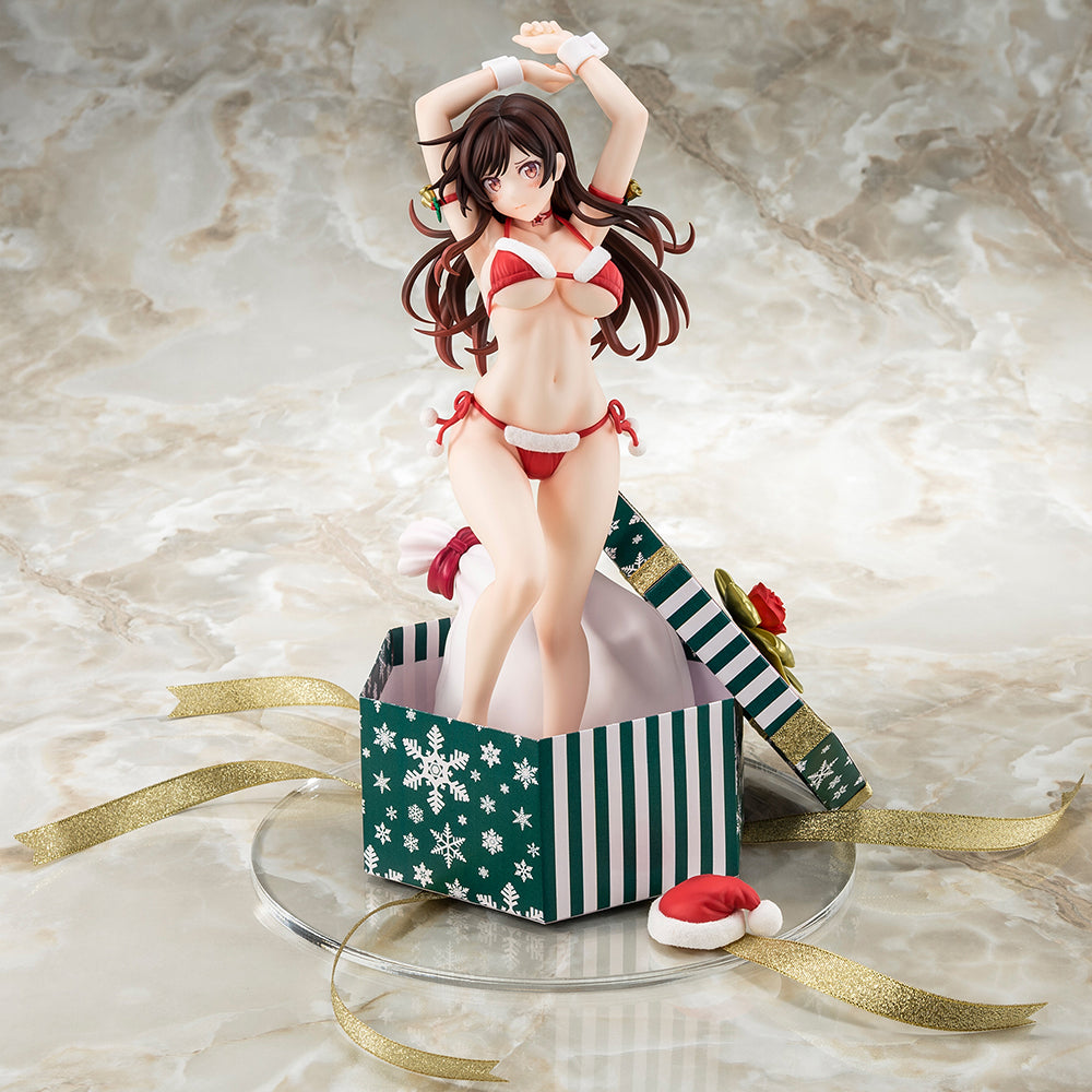 [PREORDER] 1/6 scaled pre-painted figure of Rent-A-Girlfriend MIZUHARA Chizuru in a Santa Claus bikini de fluffy figure 2nd Xmas - Glacier Hobbies - Hakoiri Musume