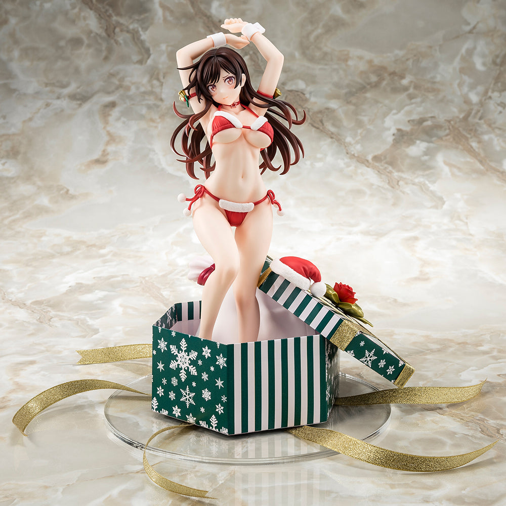 [PREORDER] 1/6 scaled pre-painted figure of Rent-A-Girlfriend MIZUHARA Chizuru in a Santa Claus bikini de fluffy figure 2nd Xmas - Glacier Hobbies - Hakoiri Musume