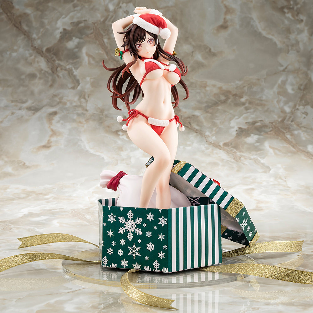 [PREORDER] 1/6 scaled pre-painted figure of Rent-A-Girlfriend MIZUHARA Chizuru in a Santa Claus bikini de fluffy figure 2nd Xmas - Glacier Hobbies - Hakoiri Musume