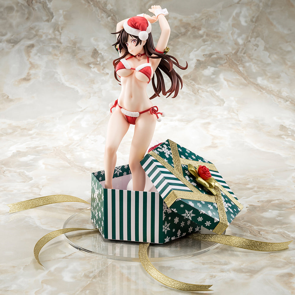 [PREORDER] 1/6 scaled pre-painted figure of Rent-A-Girlfriend MIZUHARA Chizuru in a Santa Claus bikini de fluffy figure 2nd Xmas - Glacier Hobbies - Hakoiri Musume