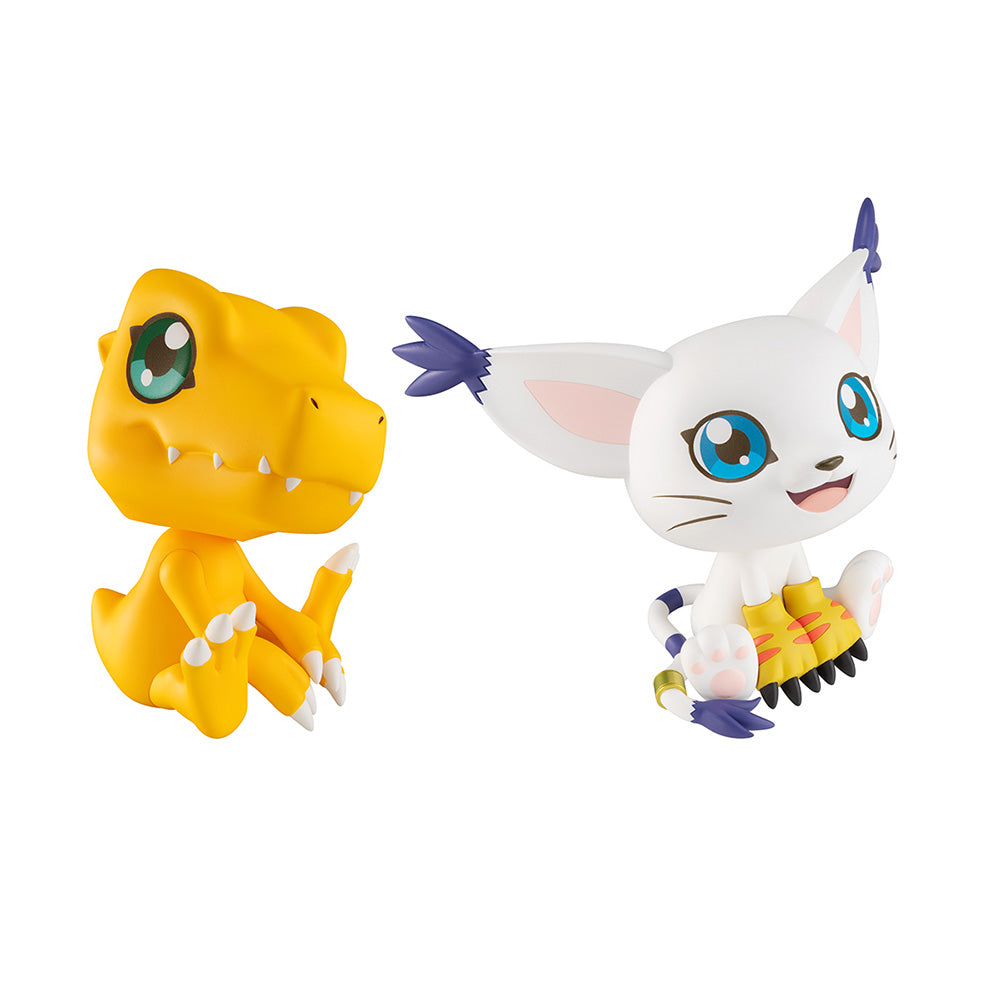 [PREORDER] Lookup Digimon Adventure Agumon & Tailmon set [with gift] Non-Scale Figure - Glacier Hobbies - Megahouse