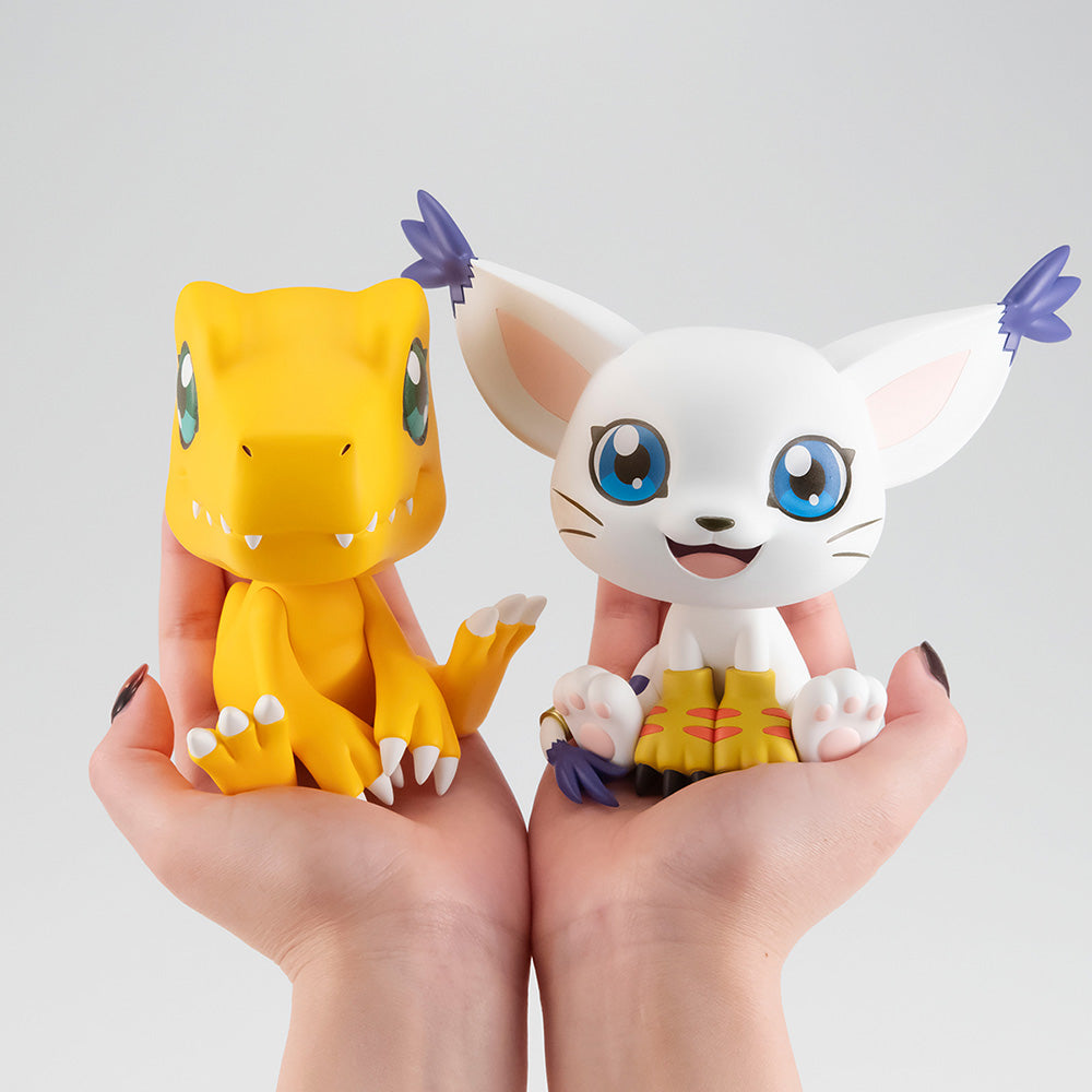 [PREORDER] Lookup Digimon Adventure Agumon & Tailmon set [with gift] Non-Scale Figure - Glacier Hobbies - Megahouse