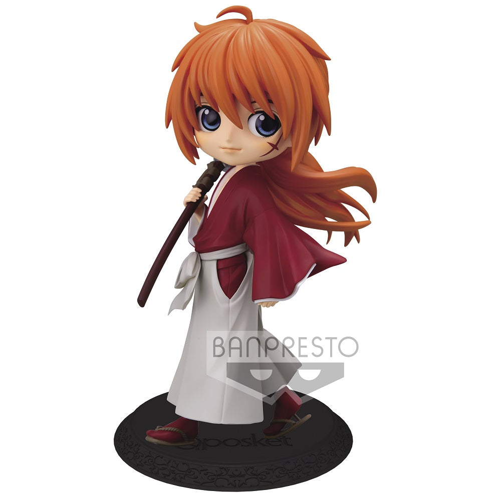 RUROUNI KENSHIN-MEIJI SWORDSMAN ROMANTIC STORY- Q posket-KENSHIN HIMURA-(ver.A) - Glacier Hobbies - Banpresto