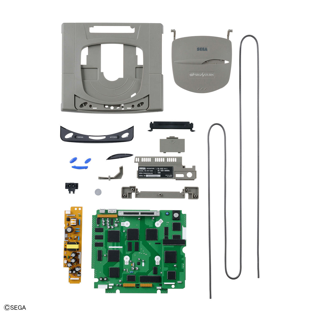 Sega Saturn (HST-3200) Best Hit Chronicle 2/5 Model Kit - Glacier Hobbies - Bandai