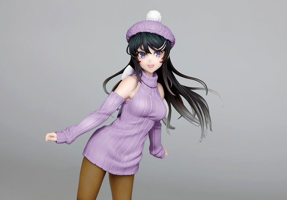 [PREORDER] Rascal Does Not Dream of Bunny Girl Senpai Coreful Figure - Mai Sakurajima (Knit One-piece Ver.) Renewal Edition Prize Figure - Glacier Hobbies - TAITO