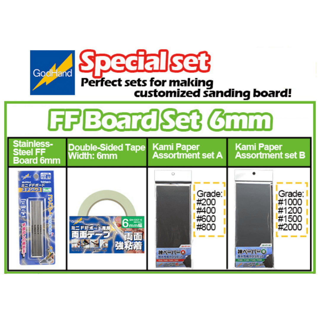 Godhand GH-FFM6-SET FF Board Set 6mm - Glacier Hobbies - GodHand