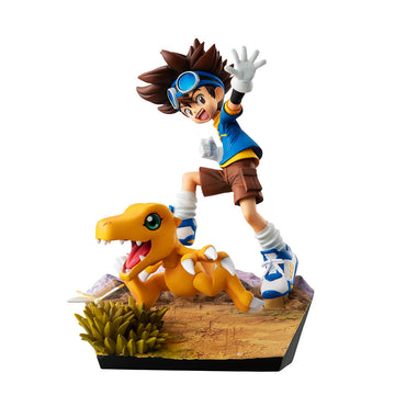 Taichi Yagami & Agumon 20th Anniversary GEM Figure - Digimon Adventure - Glacier Hobbies - Megahouse